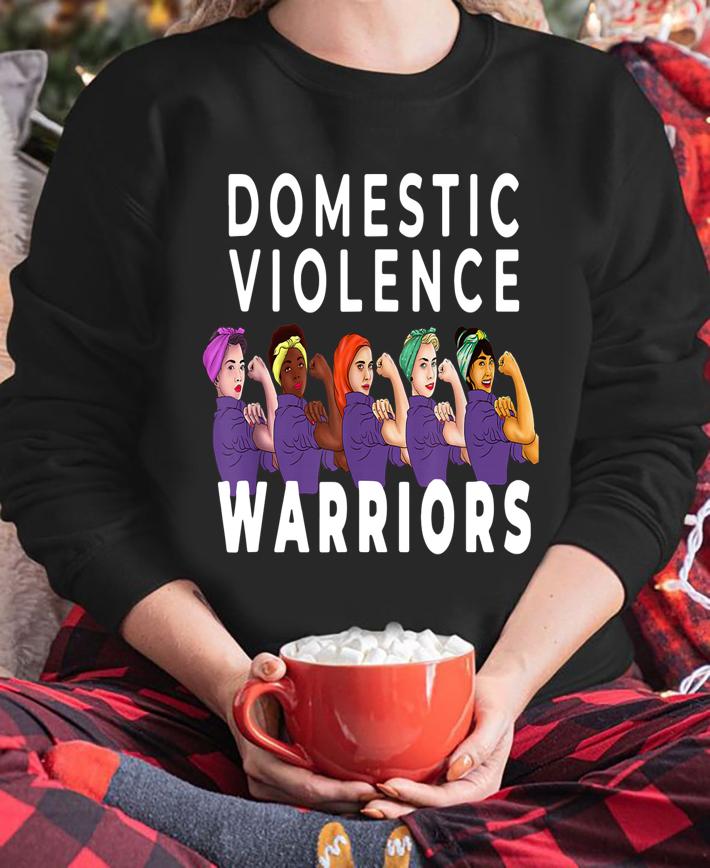 Pretty Abuse Warrior Purple Domestic Violence Awareness t-shirt sweatshirt