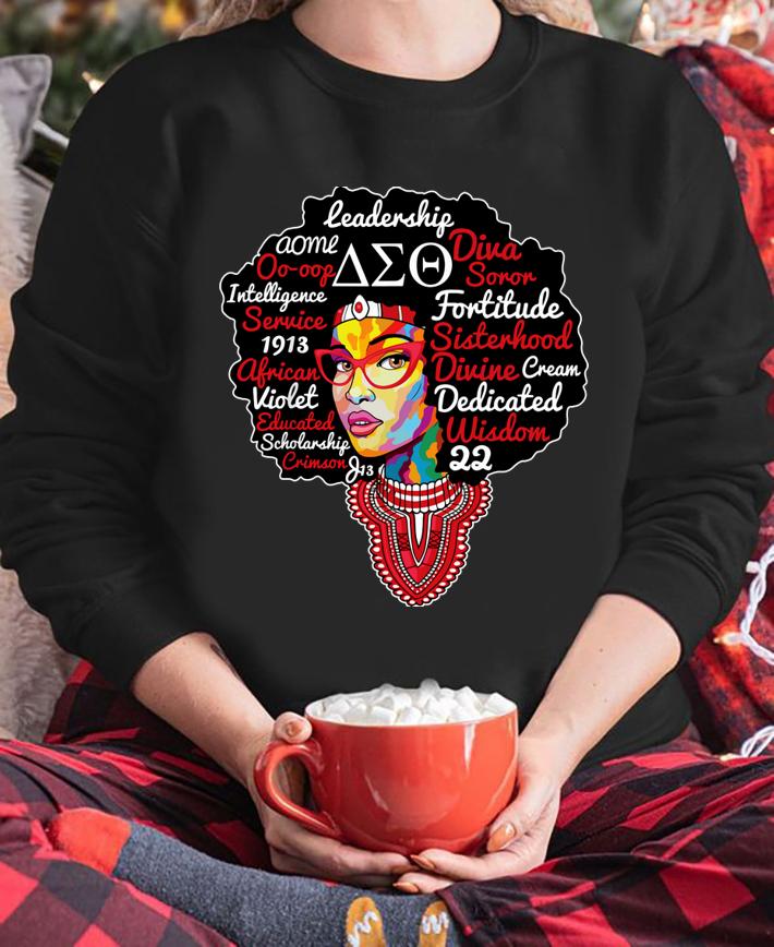 Best price Delta DST Sorority Natural Hair Diva Sigma Theta Paraphernalia t-shirt sweatshirt