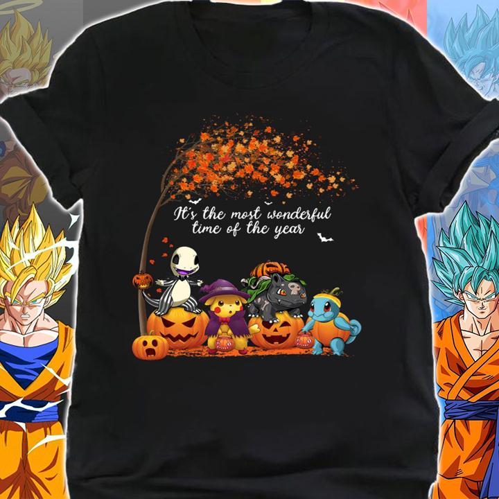 Halloween Pokemon Its the most wonderful time of the year t-shirt shirt