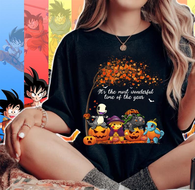 Halloween Pokemon Its the most wonderful time of the year t-shirt woman shirt