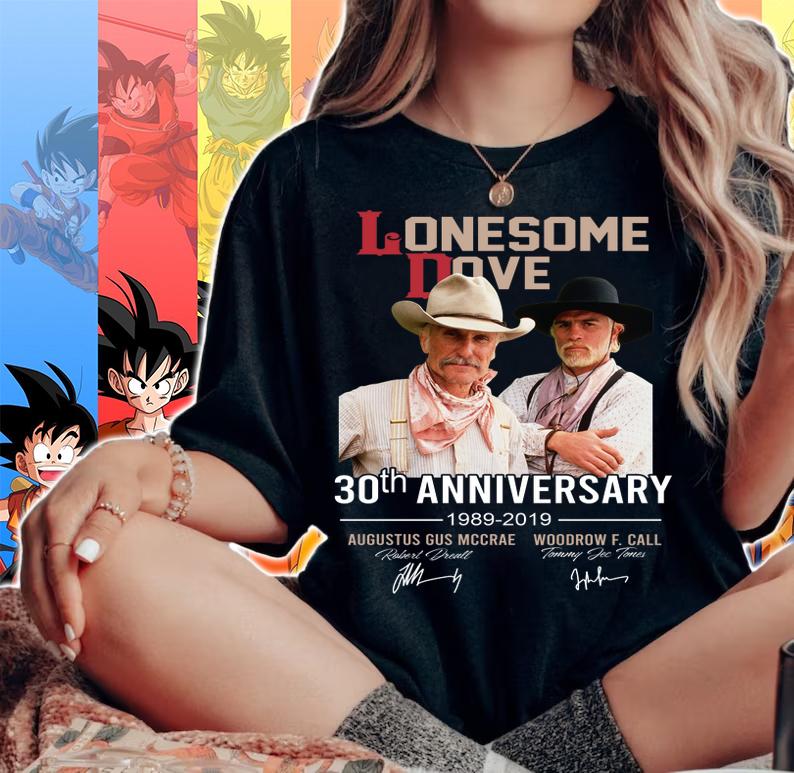 Lonesome dove 30th anniversary 1989-2019 signatures t-shirt woman shirt