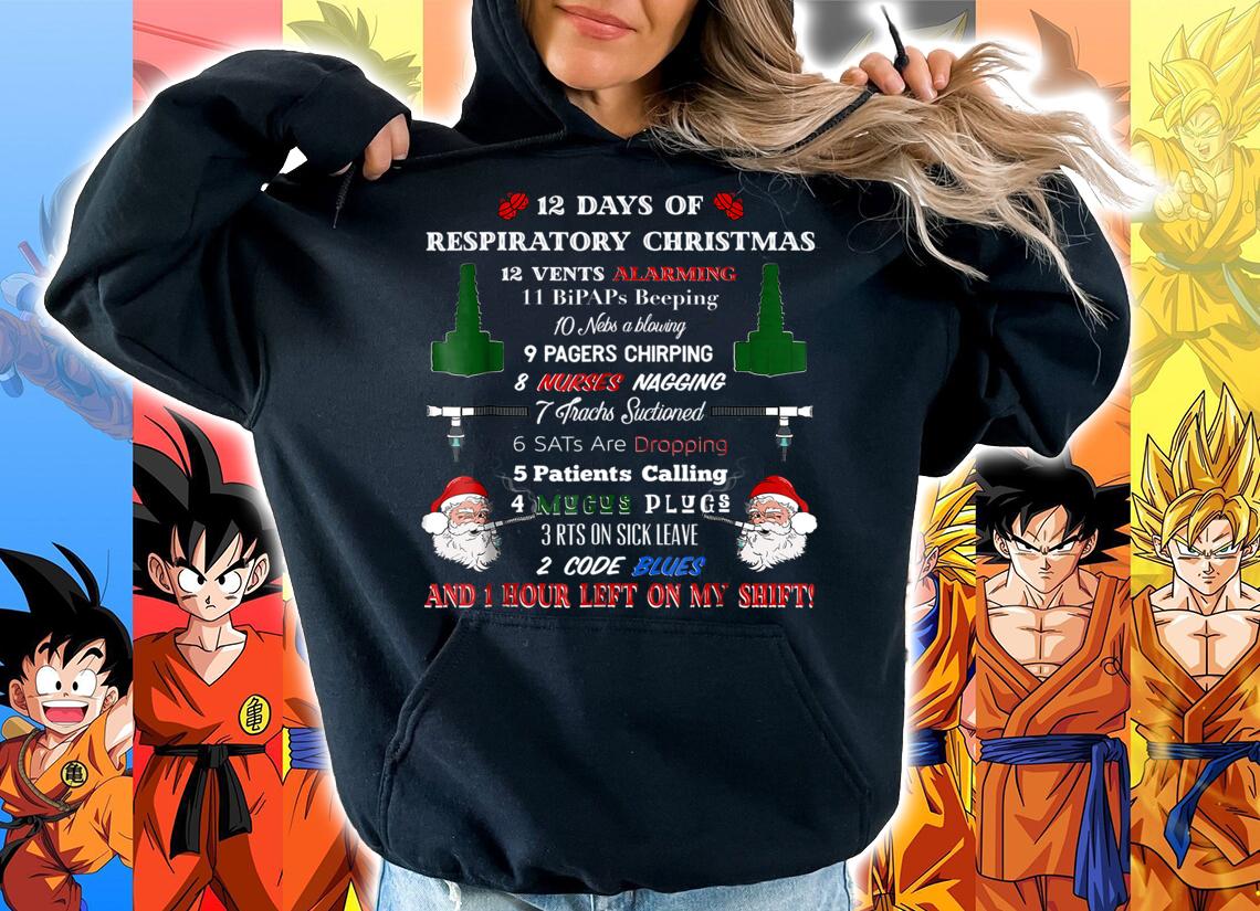 Top 12 Days of Respiratory Therapist Christmas t-shirt hoodie