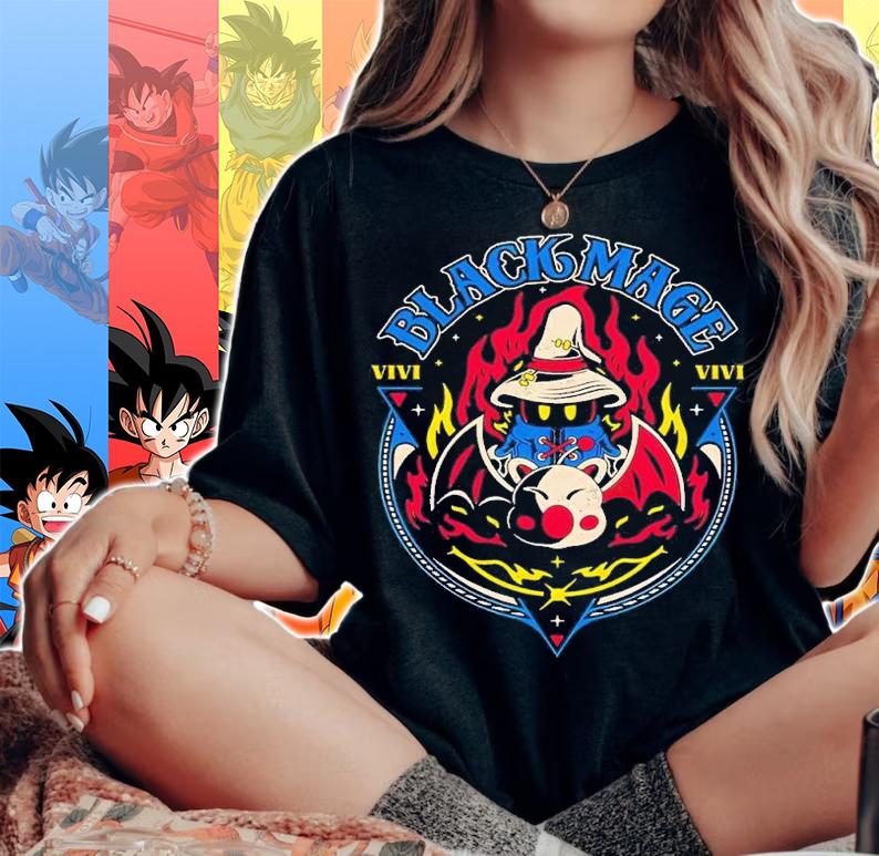 Black Mage and Kupo shirt t-shirt woman shirt