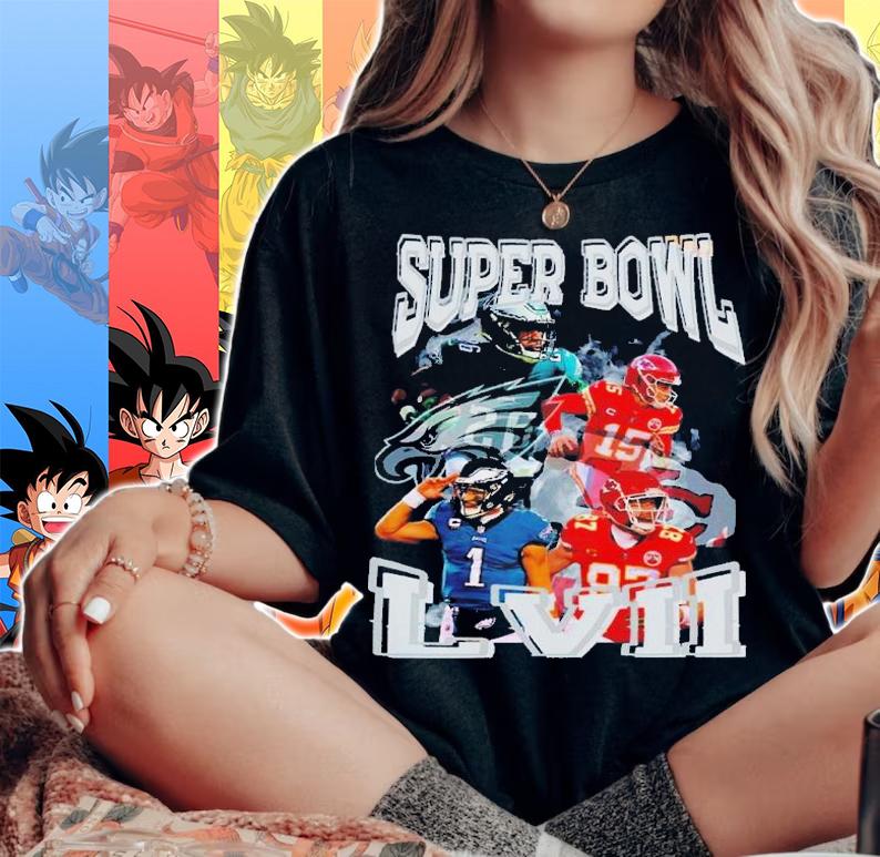 Eagles And Chiefs Super Bowl LVII Shirt t-shirt woman shirt
