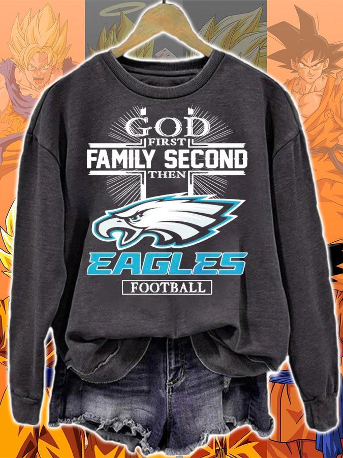 God first family second Philadelphia Eagles shirt t-shirt sweatshirt