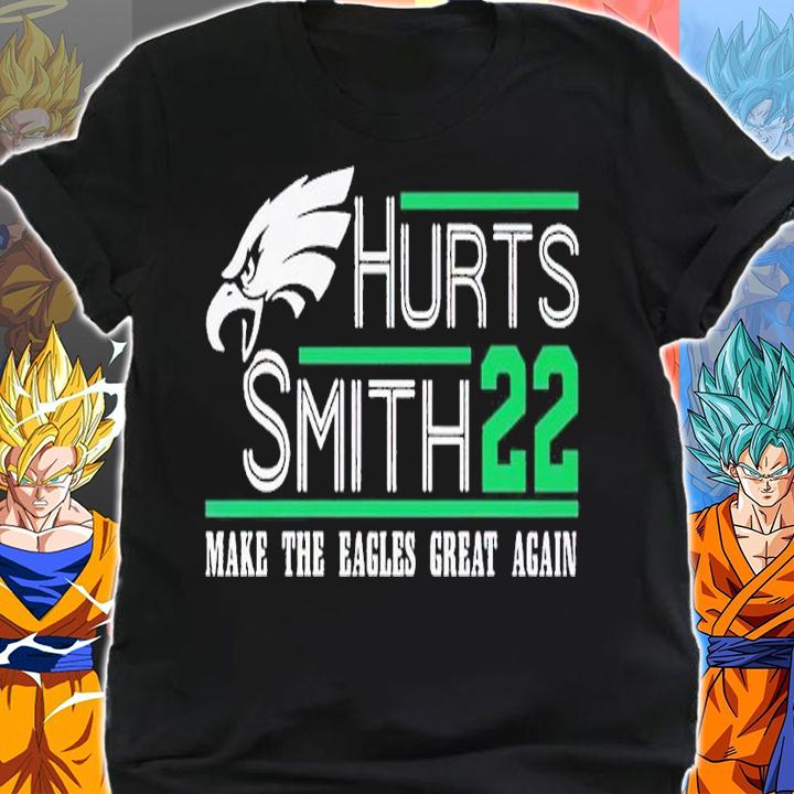 Hurts Smith 22 make the Eagles great again shirt t-shirt shirt