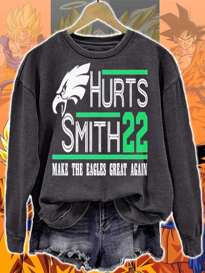 Hurts Smith 22 make the Eagles great again shirt t-shirt sweatshirt