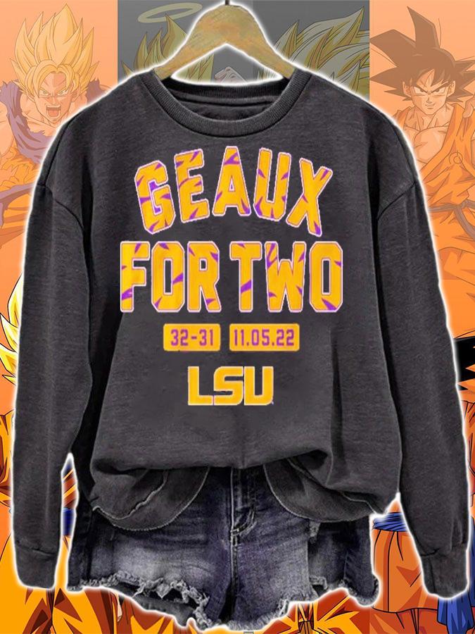 LSU Football Geaux For Two 32-31 Shirt t-shirt sweatshirt