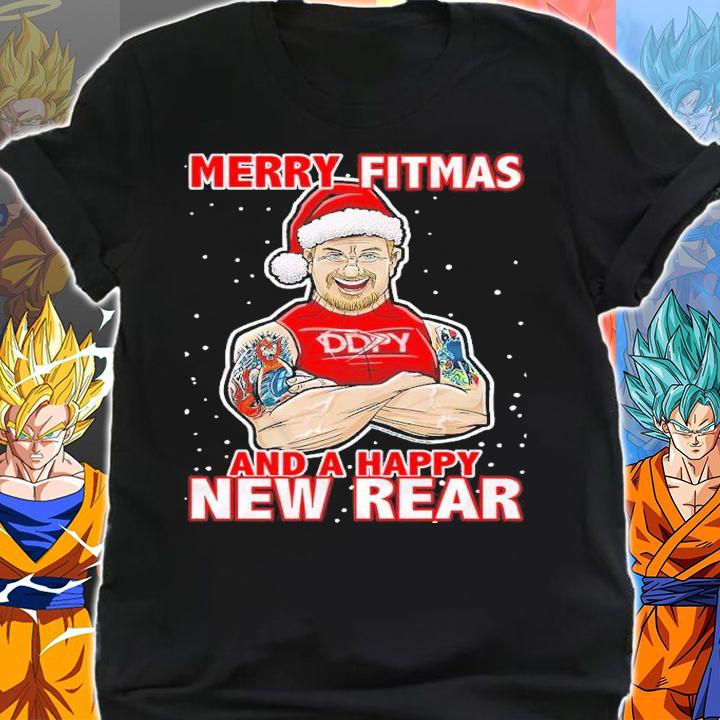 Merry Fitmas and a Happy New Rear shirt t-shirt shirt