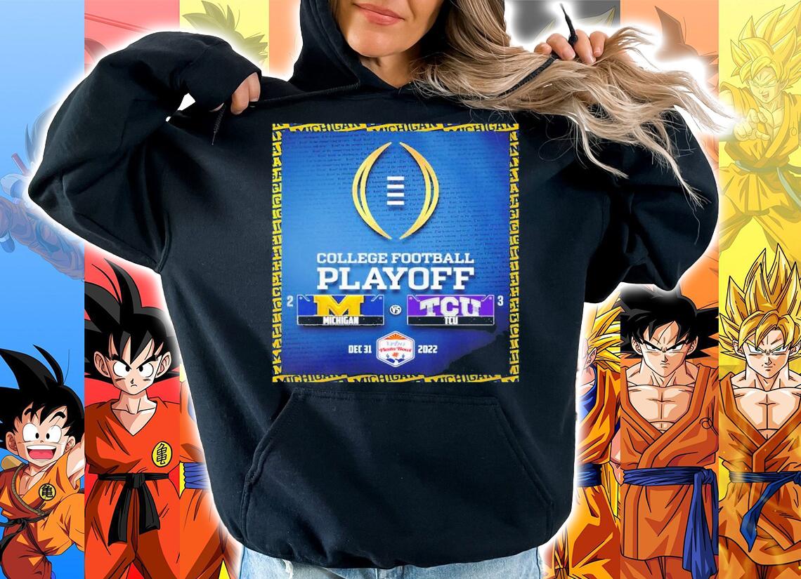 Michigan Wolverines Vs Tcu Horned Frog College Football Playoff Dec 31 2022 Fiesta Bowl Shirt t-shirt hoodie