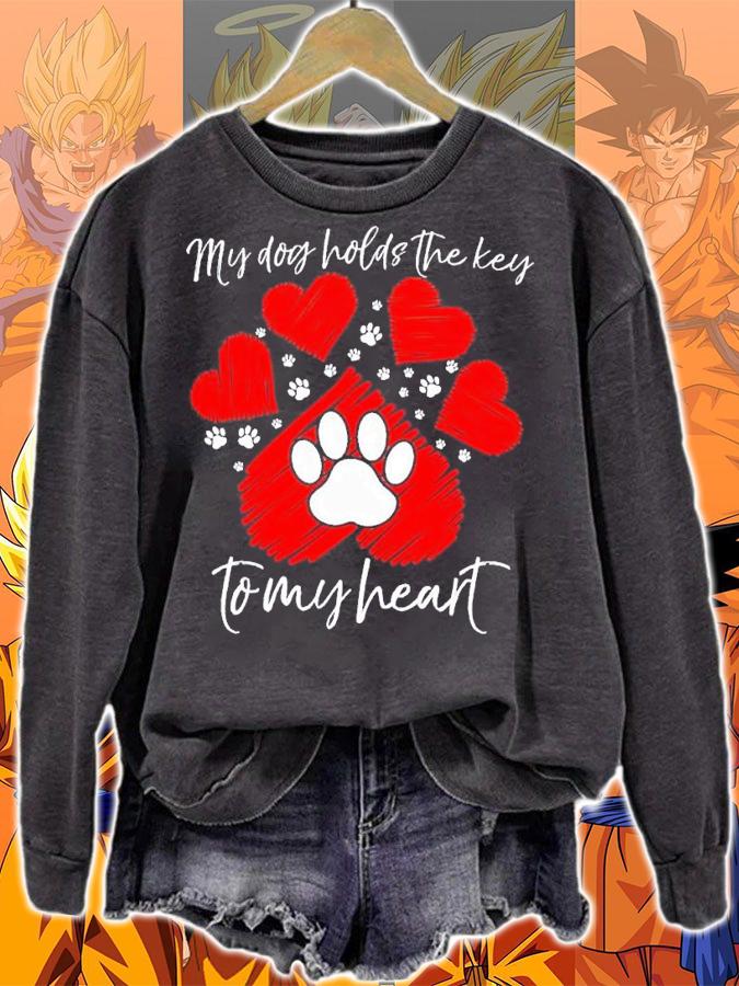 My dog holds the key to my heart Valentine's Day shirt t-shirt sweatshirt