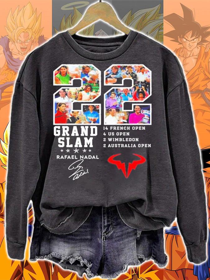 22 Grand Slam 14 French Open 4 US Open 2 Wimbledon 2 Australia Open Rafael Nadal shirt t-shirt sweatshirt