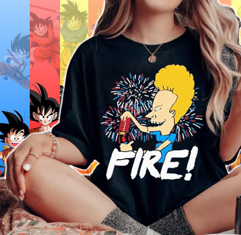 4th Of July Beavis Fire Firework Shirt t-shirt woman shirt
