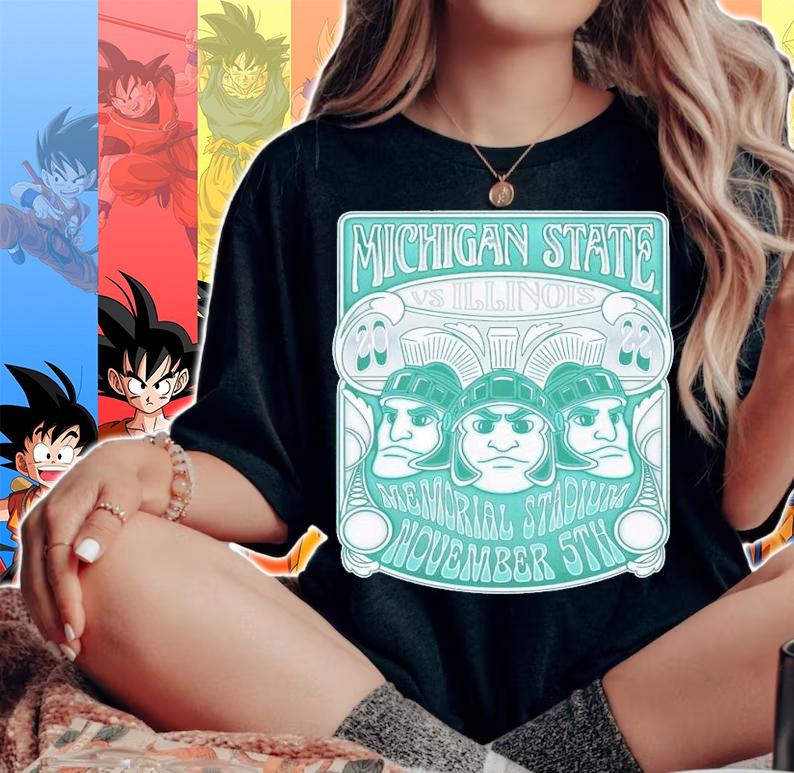 Michigan State Spartans Vs. Illinois Fighting Illini Game Day 2022 Shirt t-shirt woman shirt