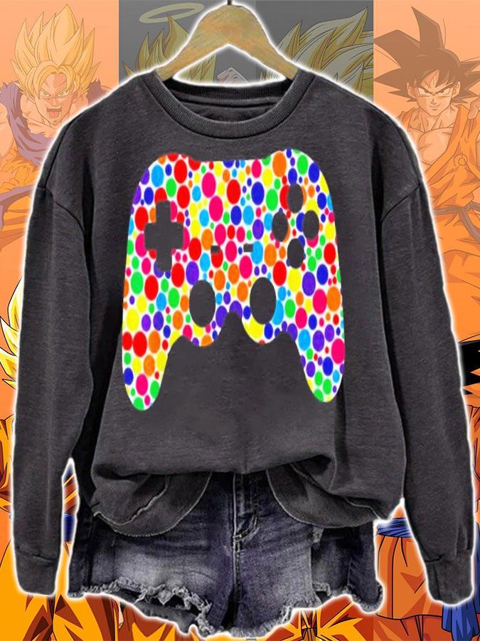 Colorful Polka Dot Game Controller International Dot Day shirt t-shirt sweatshirt