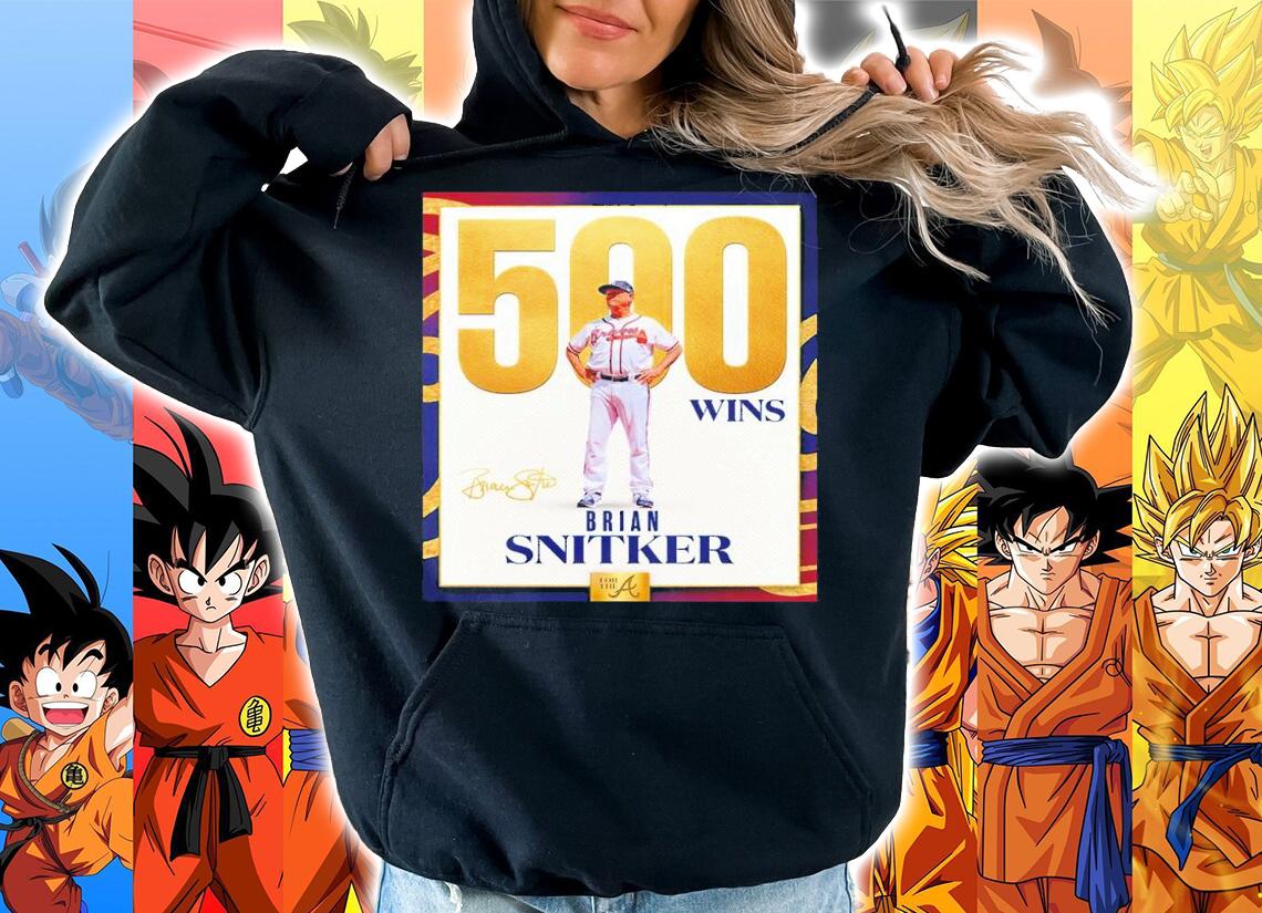 Congratulations To Manager Brian Snitker On His 500th Career Win Shirt t-shirt hoodie