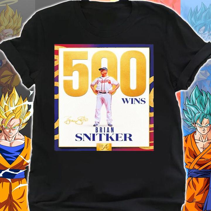 Congratulations To Manager Brian Snitker On His 500th Career Win Shirt t-shirt shirt