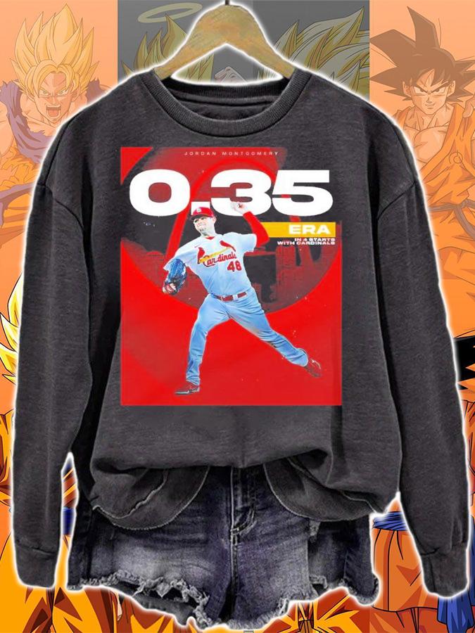 Jordan Montgomery 0.35 Era In 4 Starts With Cardinals Shirt t-shirt sweatshirt