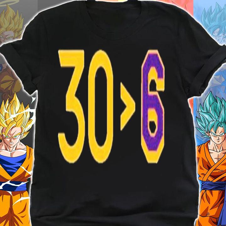 30-6 Stephen Curry Greater Than Lebron James Shirt t-shirt shirt