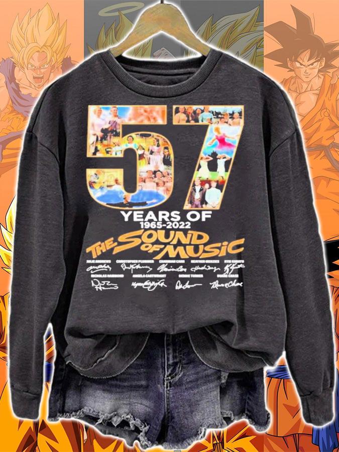 57 Years Of The Sound Of Music 1965-2022 Signatures Shirt t-shirt sweatshirt
