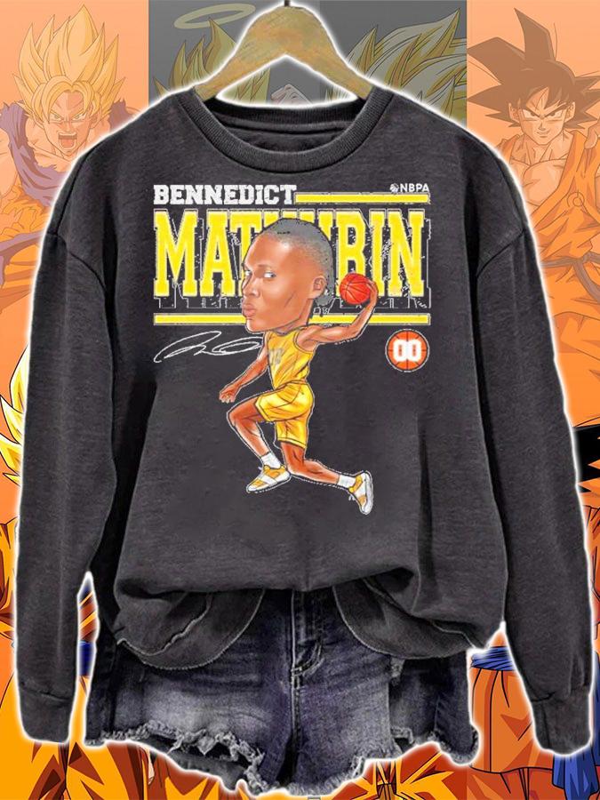 Bennedict Mathurin Indiana Cartoon Basketball Signature Shirt t-shirt sweatshirt