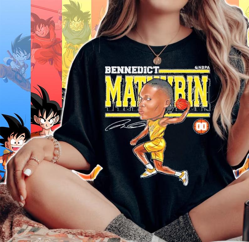 Bennedict Mathurin Indiana Cartoon Basketball Signature Shirt t-shirt woman shirt