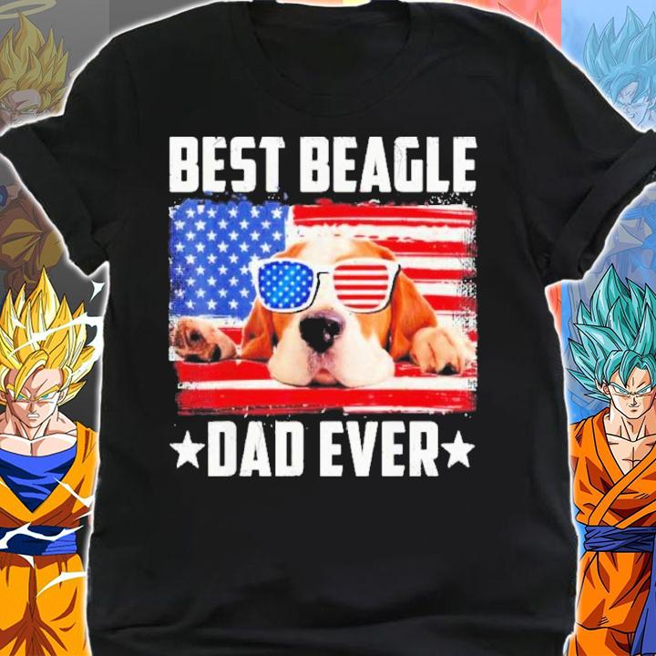Best Beagle Dad Ever Dog Lover American Flag Shirt t-shirt shirt