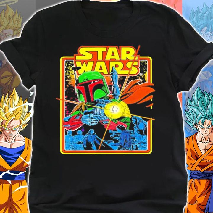 Comic Boba Fires Star Wars Graphic Shirt t-shirt shirt
