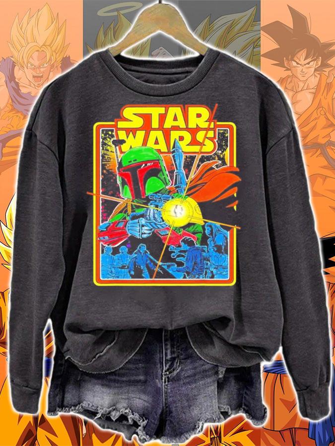 Comic Boba Fires Star Wars Graphic Shirt t-shirt sweatshirt