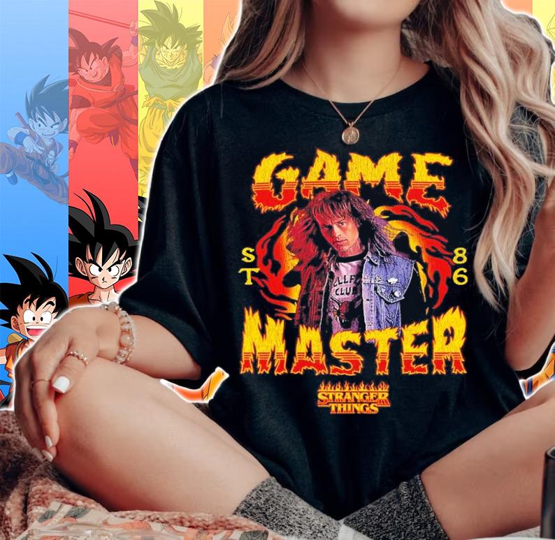 Stranger Things Game Master Eddie Munson shirt t-shirt woman shirt