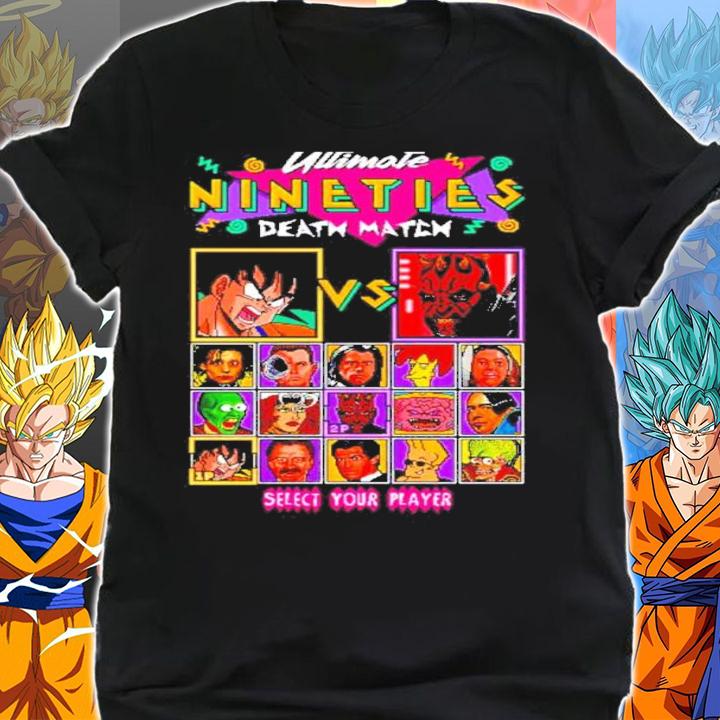 Ultimate Nineties Death Match Darth Maul Vs Son Goku Shirt t-shirt shirt