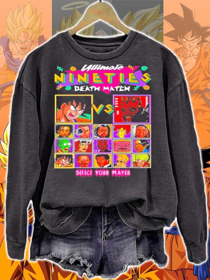Ultimate Nineties Death Match Darth Maul Vs Son Goku Shirt t-shirt sweatshirt