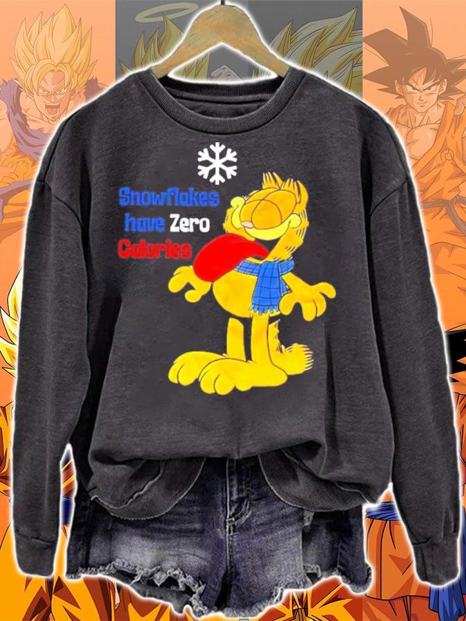 Garfield Snowflakes Have Zero Calories Shirt t-shirt sweatshirt