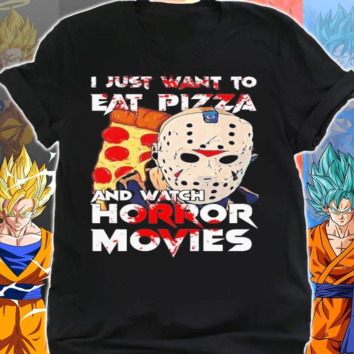 I Just Want To Eat Pizza And Watch Horror Movies Vintage T-Shirt t-shirt shirt