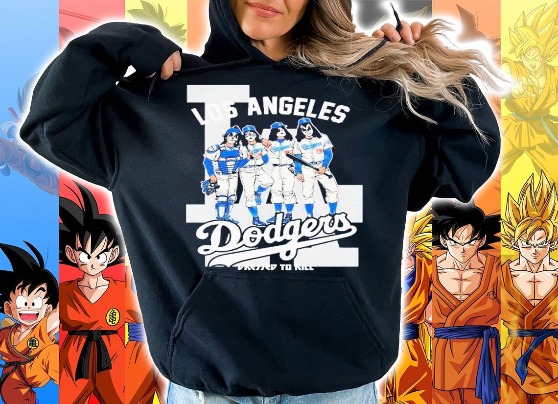 Los Angeles Dodgers Kiss Band Dressed To Kill Shirt t-shirt hoodie