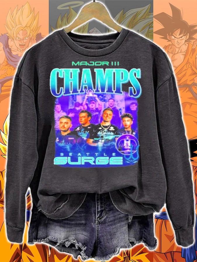 Major III Champs 2022 Seattle Surge T-Shirt t-shirt sweatshirt