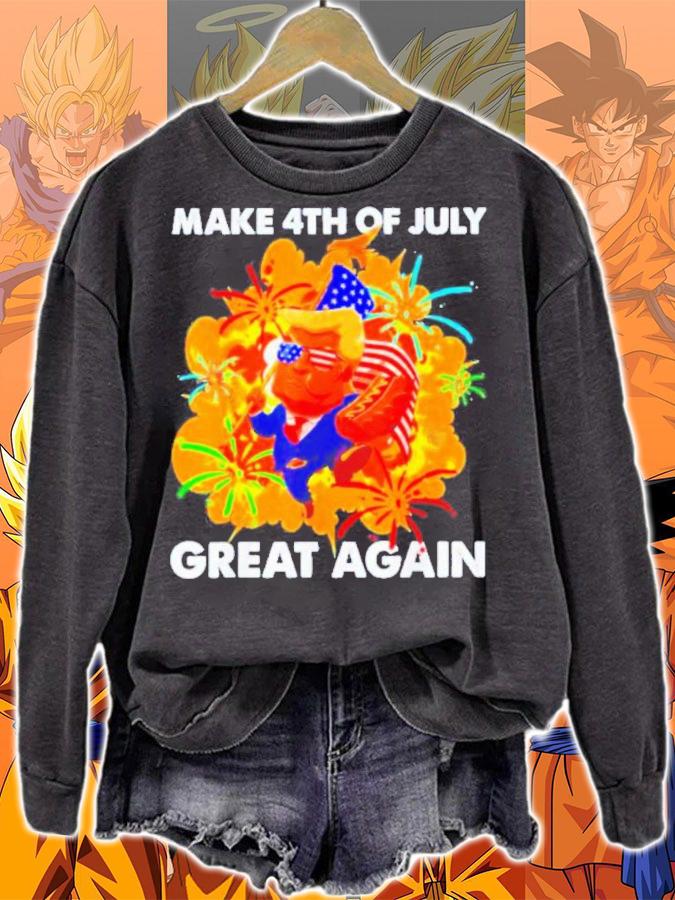 Make 4th Of July Great Again Donald Trump Patriotic Shirt t-shirt sweatshirt