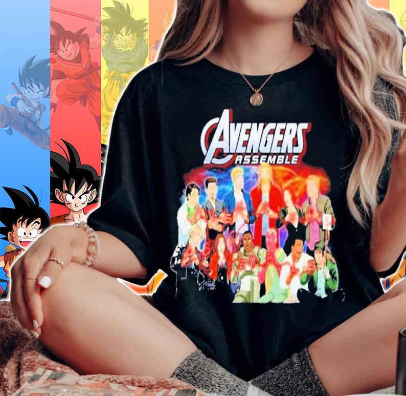 Marvel Avengers Assemble Characters TV Show Shirt t-shirt woman shirt