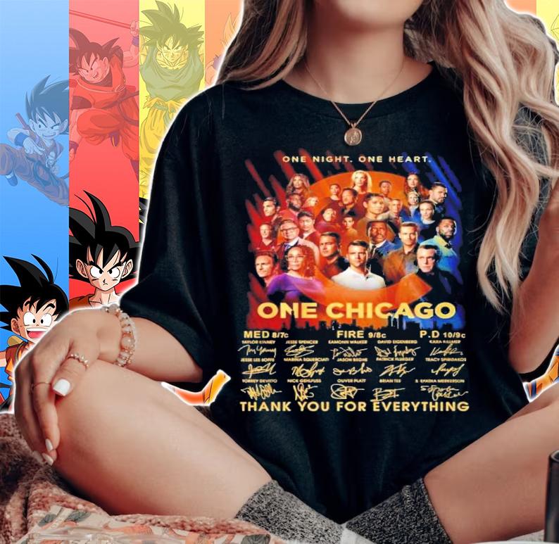 One Night One Heart One Chicago Signatures Thank You For Everything Shirt t-shirt woman shirt