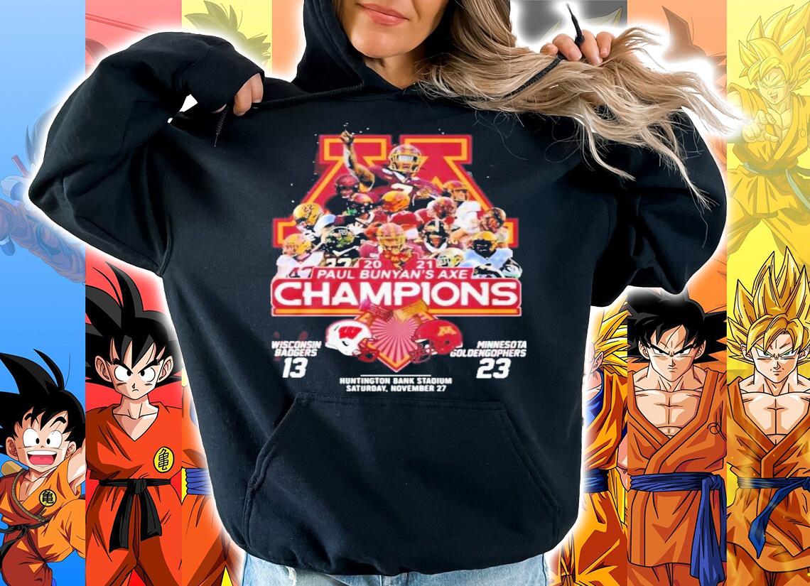Paul Bunyan's Axe Champions Wisconsin Badgers 13 Minnesota Goldengophers 23 2021 Shirt t-shirt hoodie