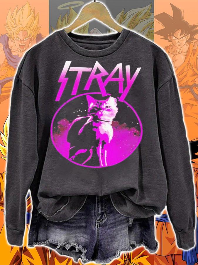 Neon Cat Shirt t-shirt sweatshirt