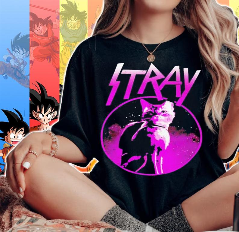 Neon Cat Shirt t-shirt woman shirt