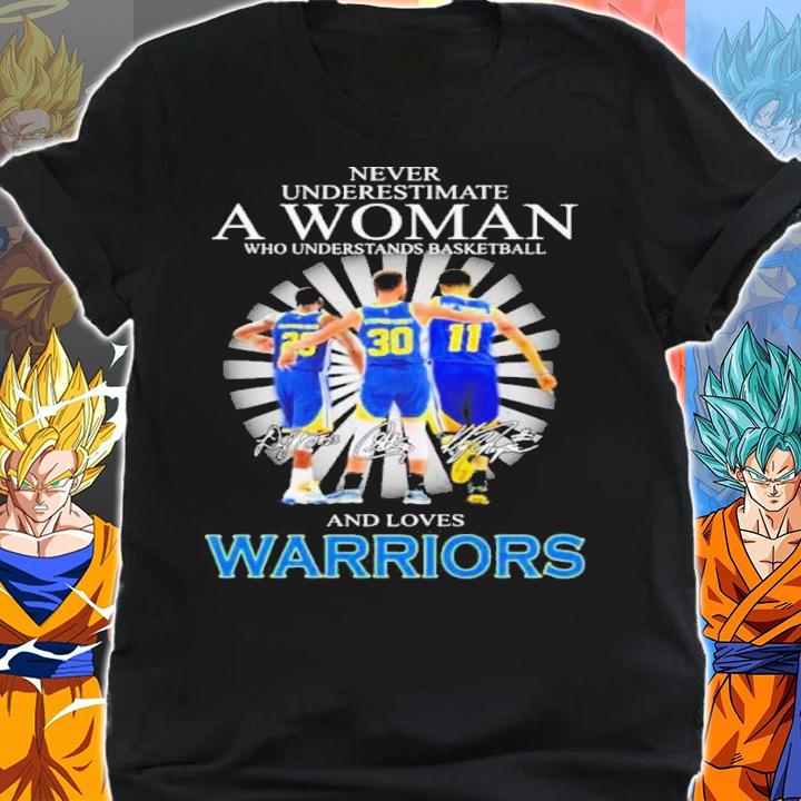 Never Underestimate A Woman Who Understands Basketball Green And Curry And Thompson And Loves Warriors t-shirt shirt