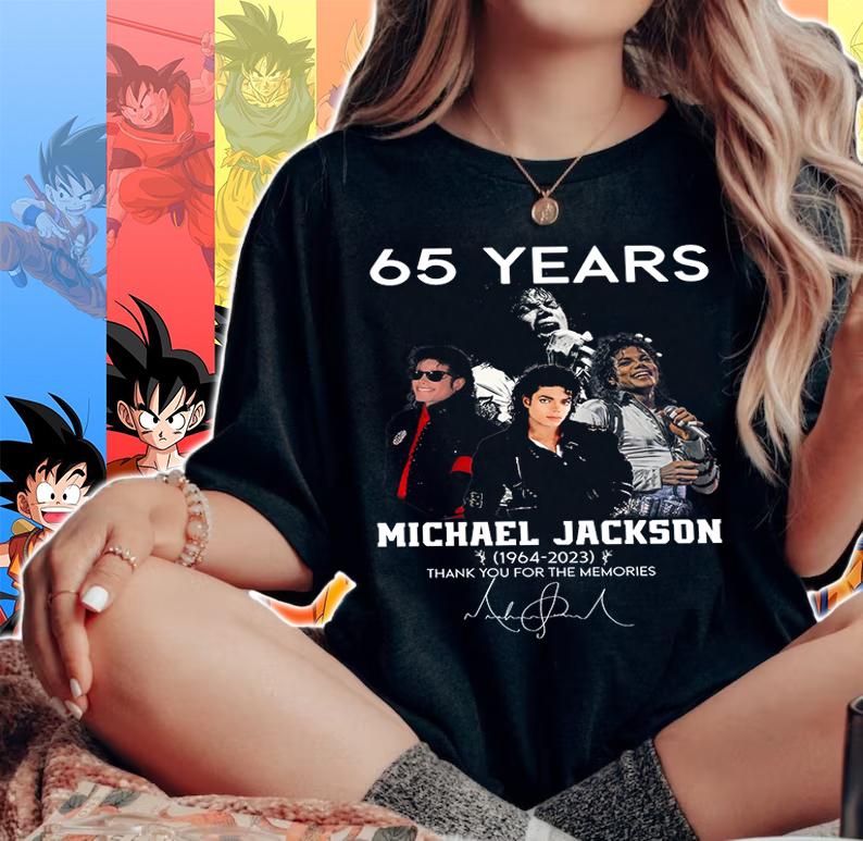 65 Years Michael Jackson 1964 2023 Thank You For The Memories Signature t-shirt woman shirt
