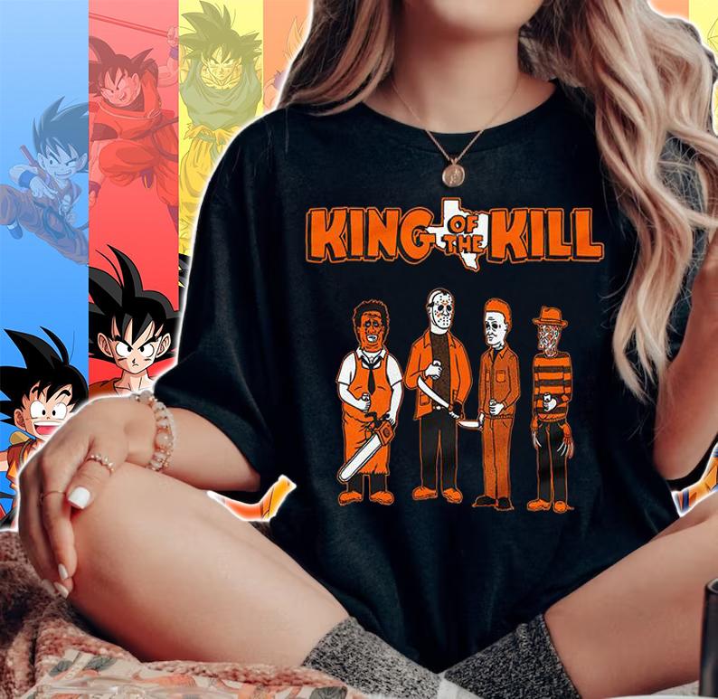 King of the Kill Horror Movies Characters Halloween t-shirt woman shirt