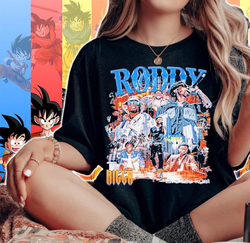 Roddy Ricch Retro Vintage Shirt t-shirt woman shirt