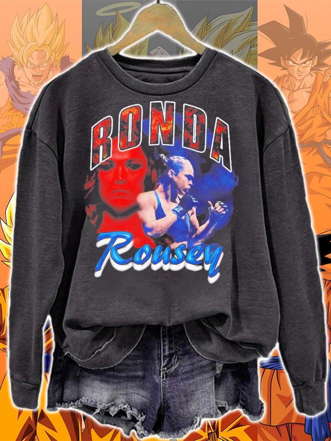 Ronda Rousey Vintage Rap Style Rowdy Rousey T-Shirt t-shirt sweatshirt