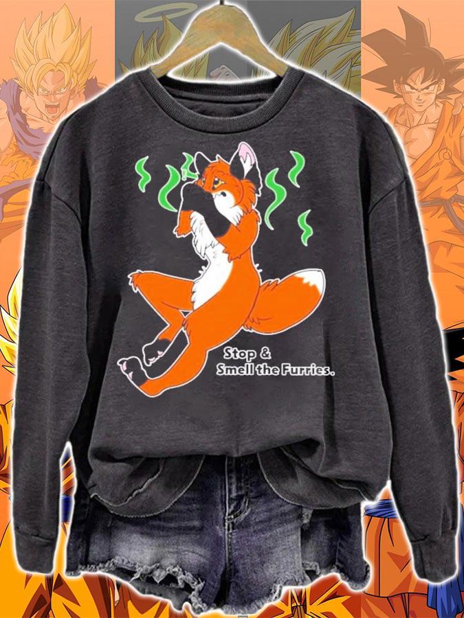 Stop And Smell The Furries T-Shirt t-shirt sweatshirt