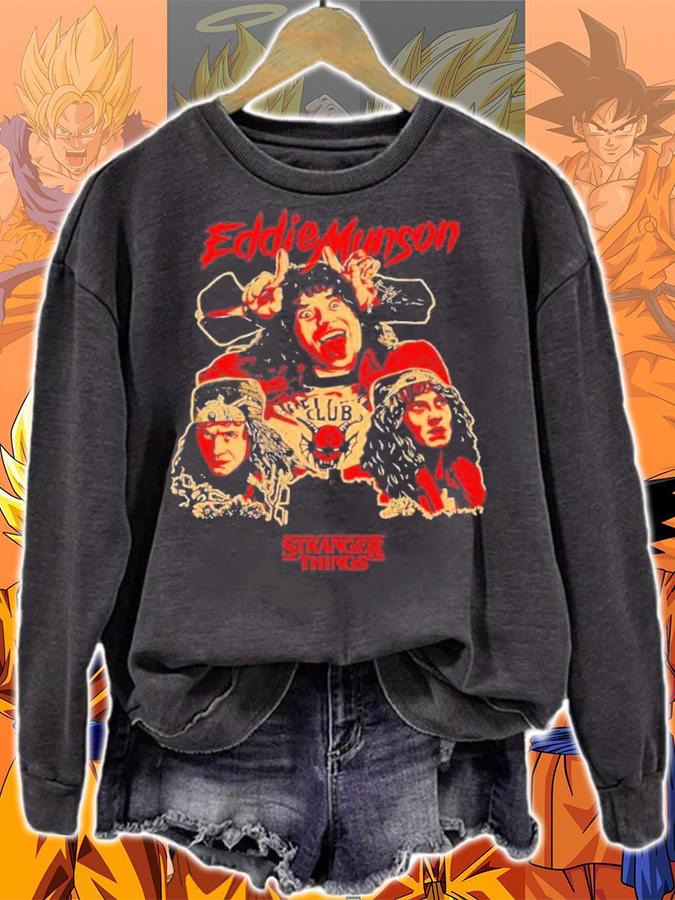 Stranger Things Eddie Munson Joseph Quinn Characters Shirt t-shirt sweatshirt