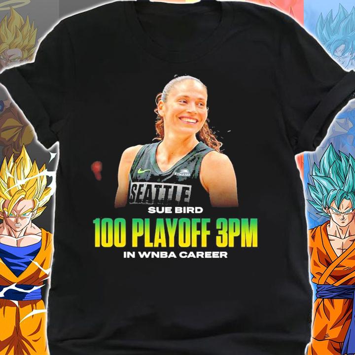 Sue Bird 100 playoff 3pm in WNBA career shirt t-shirt shirt